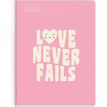 SVESKA A4 80 DOTS 90G MESSAGES PINK 