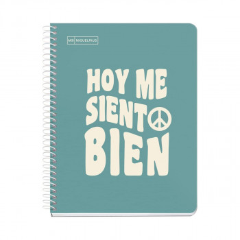 SVESKA A5 100 HOR 90G MESSAGES TURQUOISE 