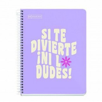SVESKA A5 100 SQU 90G MESSAGES LAVANDER 
