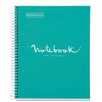 SVESKA A5 80 SQU. 90G EMOTIONS TURQUOISE 