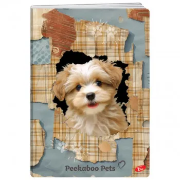 SVESKA A5 52L PEEKABOO KARO 
