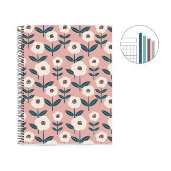 SVESKA A4 A4 100 SQU PINK KEEP IT SIMPLE 