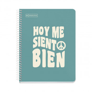 SVESKA A5 100 SQU 90G MESSAGES TURQUOISE 