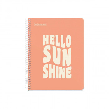 SVESKA A5 100 SQU 90G MESSAGES PEACH 