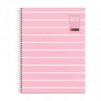 SVESKA A4 80 HOR BETWEEN THE LINES PINK 