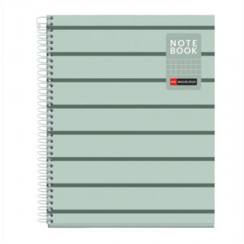 SVESKA A5 80 SQU BETWEEN THE LINES MOSS 