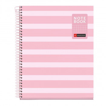 SVESKA A5 80 SQU BETWEEN THE LINES PINK 