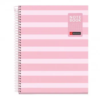 SVESKA A5 80 SQU BETWEEN THE LINES PINK 