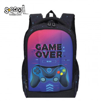 RANAC OJAČANA LEĐA SA CVRSTIM PREDNJIM DZEPOM GAME OVER 40*29*14CM SC3371 