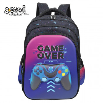 RANAC OJAČANA LEĐA 3D EVA GAME OVER 42*30*22CM SC3326 