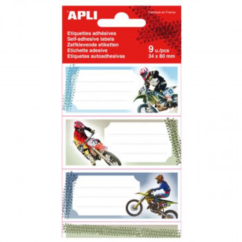 NALJEPNICE ZA SVESKE MOTOS 35*75mm 9/1 APLI 