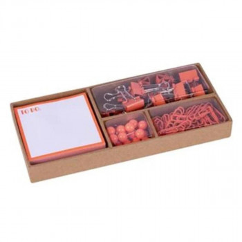 KANCELARIJSKI SET FLUOR ORANGE APLI 