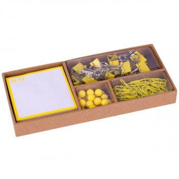 KANCELARIJSKI SET FLUOR YELLOW APLI 