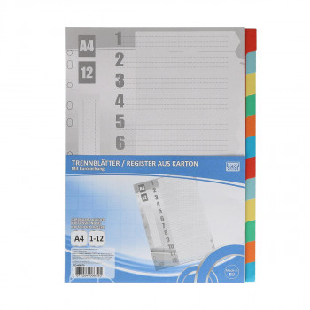 INDEX TTO1-12 A4 KARTONSKI BOJA 