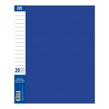 FASCIKLA SA 20 FOLIJA PP A4 PLAVA 