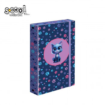 FASCIKLA A4 PREMIUM SA GUMOM KITTY PAWS STYLE SC3245 