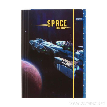 FASCIKLA SA GUMOM A4 SPACE 600gr PLAVA 
