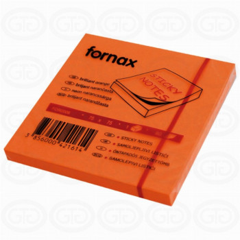 POST IT BLOK 75X75 80L NEON NAR 