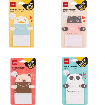 STIKER BLOK  - PISMO DELI 76x101mm, 15 LISTA, 4 NEON BOJE EA55202 