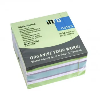 BLOK KOCKA 75*75 450l INFO NOTES 5654-62 