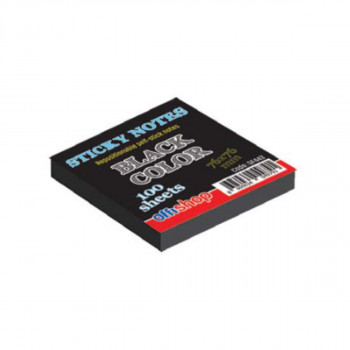 POST IT CRNI  OFFISHOP 75X75 100SHEETS 