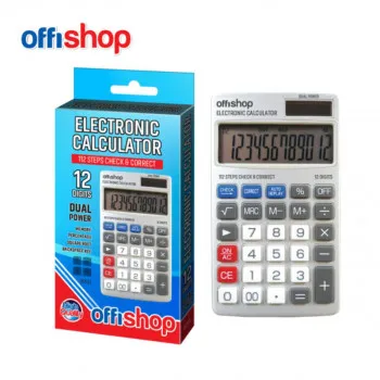 DIGITRON DUAL POWER 12 DIGITS 70*110MM 