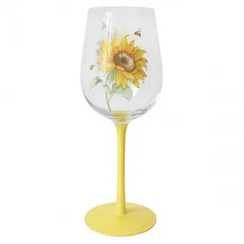 ČAŠA ZA VINO BEE TANICAL SUNFLOWER LP72658 