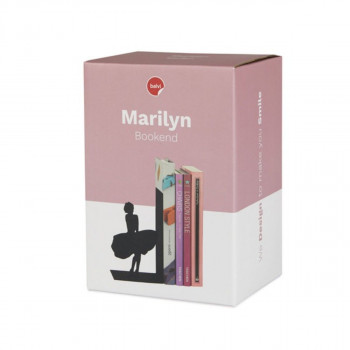 Držač za knjige, Marilyn, crni, metal 