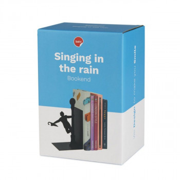 Držač za knjige, Singing In The Rain, crni, metal 