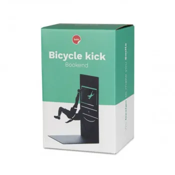 Držač za knjige, Bicycle Kick, crni, metal 