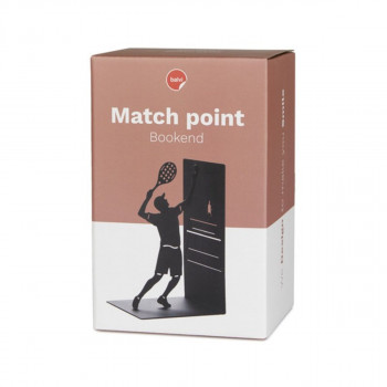 Držač za knjige, Match Point, crni, metal 