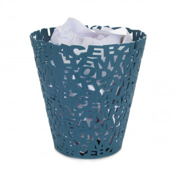 Korpa za otpatke, Letters, blue, plastic 