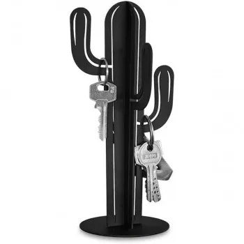 Držač za ključeve, Cactus, crni, metal 
