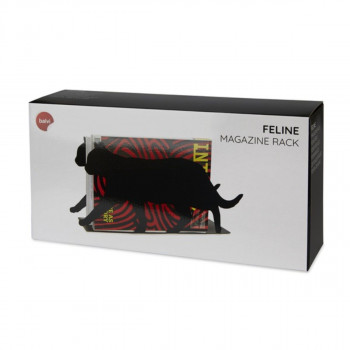 Držač za novine, Feline, crni, metal 