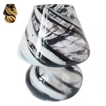 LAMPA LED STAKLENA CRNO BIJELA LP73866 