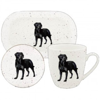 SET ŠOLJA PODMETAČ I TACNA BLACK LAB LP95610 