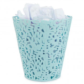 KORPA ZA PAPIRE,Letters,turquoise,plastic 