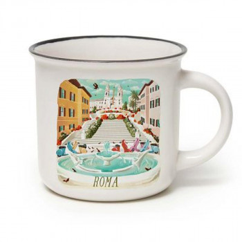 ŠOLJA PORCELAN - CUP- PUCCINO - ROMA 