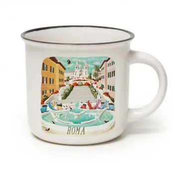 ŠOLJA PORCELAN - CUP- PUCCINO - ROMA 