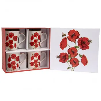 BEETANICAL POPPY ŠOLJA SET OF 4 LP34221 