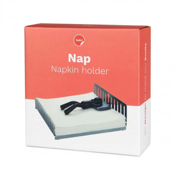 DRŽAČ ZA SALVETE NAP , SREBRO/CRNO METAL/PLASTIKA 