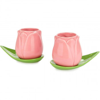 SET ZA KAFU TULIP 2/1 PINK, KERAMIKA 