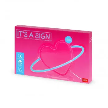 LAMPA LED NEON - IT'S A SIGN- PLANET HEART 