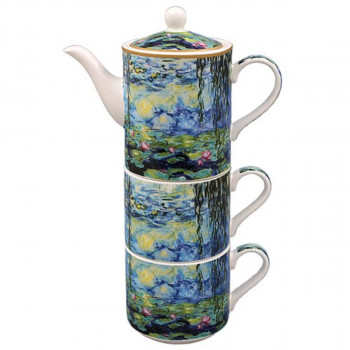 ČAJNIK SA DVIJE ŠOLJE MONET WATERLILLIES LP96314 