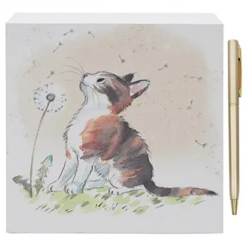 BLOK ZA PORUKE CAT WITH DANDELION 
