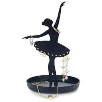 STALAK ZA NAKIT,Ballerina,black,metal 