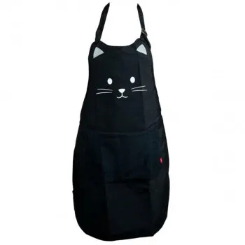KUHINJSKA PREGACA,Kitty,black,80 cm,polyester 
