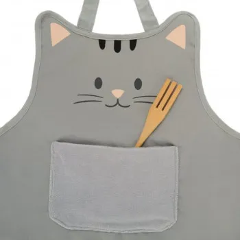 KUHINJSKA PREGACA,Kitty,gray,children,50 cm 