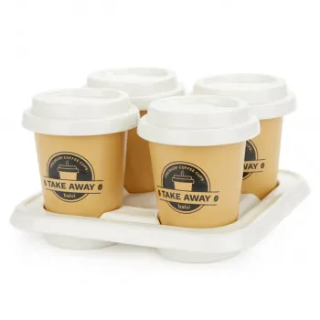 ŠOLJE ZA KAFU SET ,Take Away,brown,porcelain 