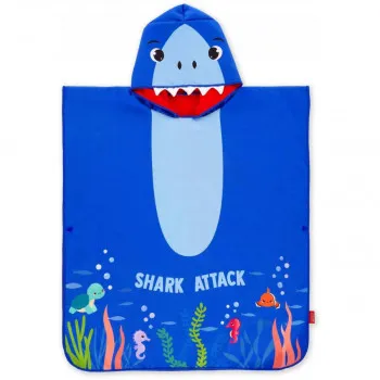 PEŠKIR - KIDS PONCHO - SHARK 